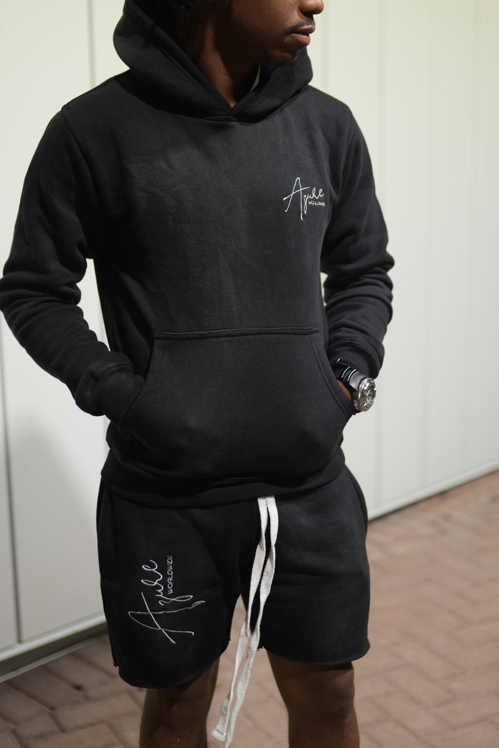 “Black Out” Acid Wash Set