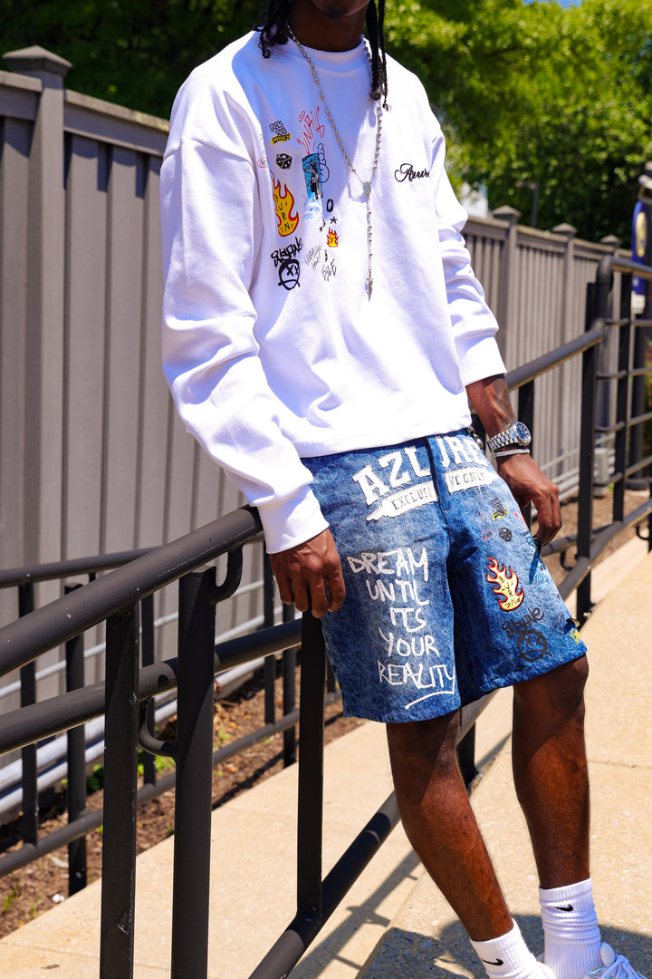“Wake Up” Jean Short Set