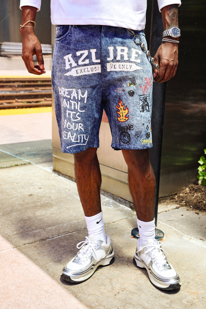 “Wake Up” Jean Short Set